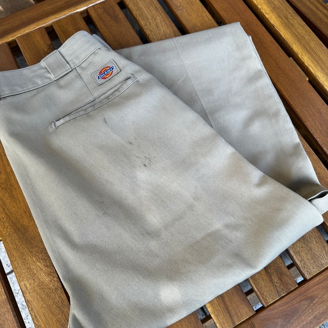 1980-90'S DICKIES COTTON PANTUSA製 BEIGE 実寸W31.5 L33