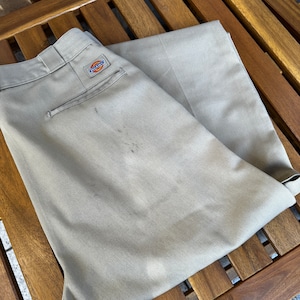 1980-90'S DICKIES COTTON PANTUSA製 BEIGE 実寸W31.5 L33