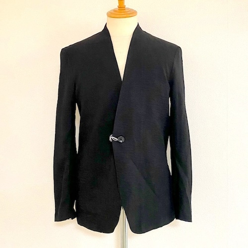 No Collar Tailored Jacket　Black