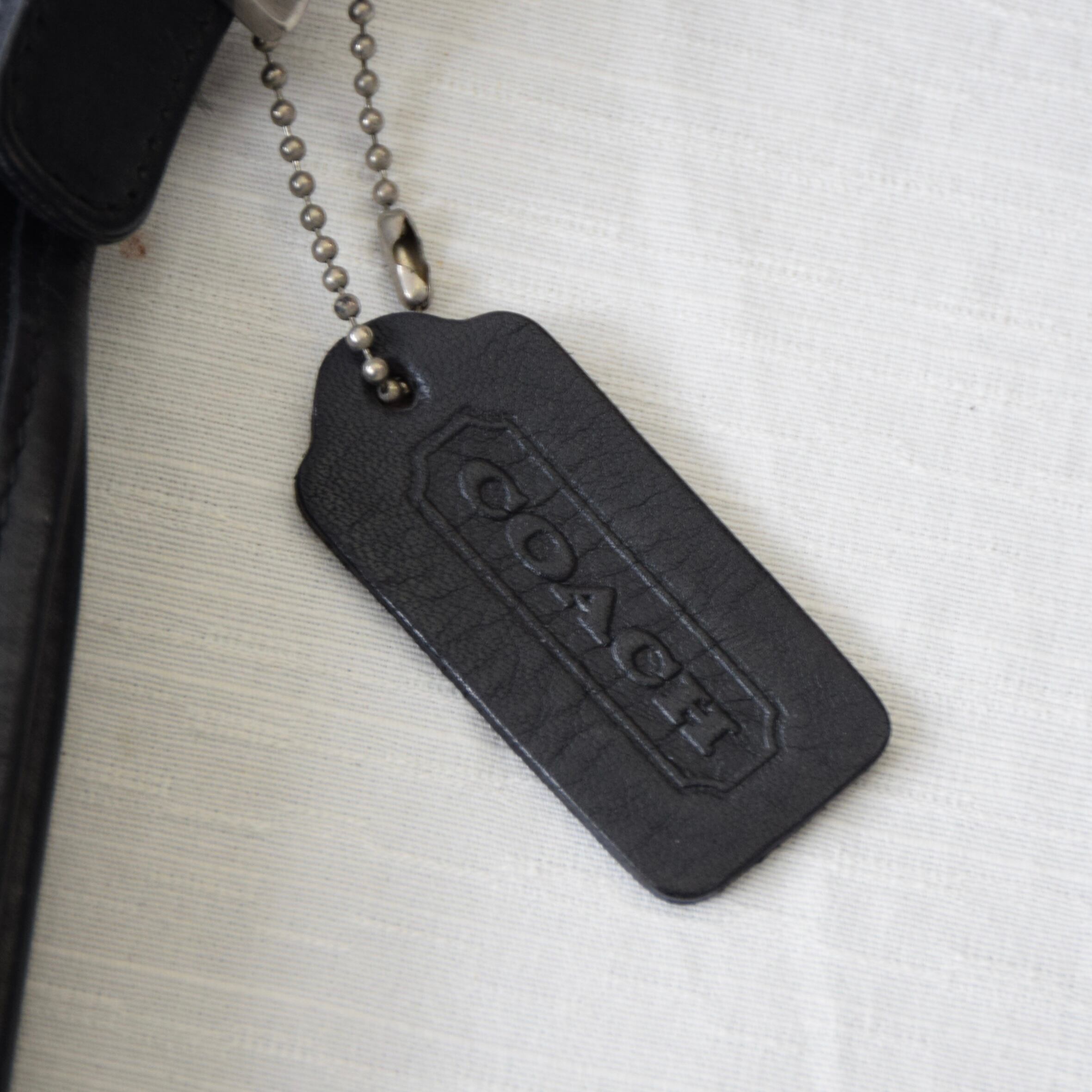 90's USA製 OLD COACH レザーバッグ ブラック コーチ 古着
