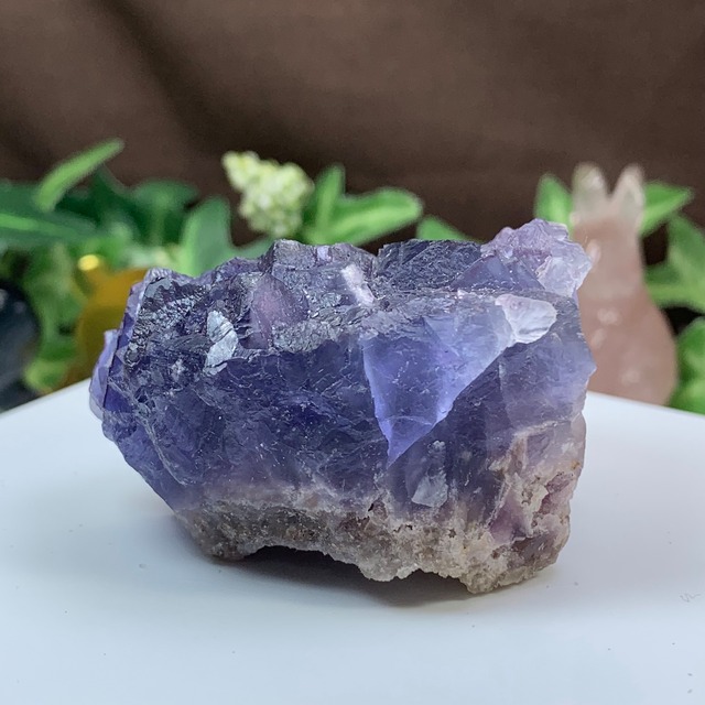 33.幻想的な色合い☆ヤオガンシャン産・パープルフローライト原石