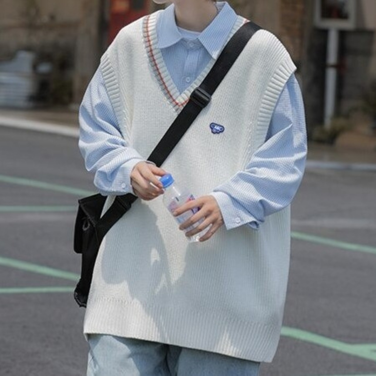 ノースリーブメンズセーター ◇3col 00298 | 韓国メンズ