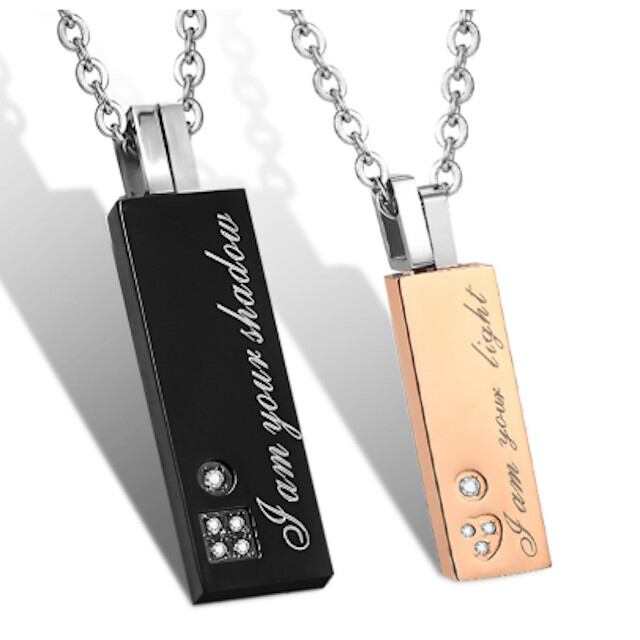 ペアネックレス ステンレス ネックレス 金属アレルギー対応 ラブ カップル セット メンズ レディース カップル プレゼント