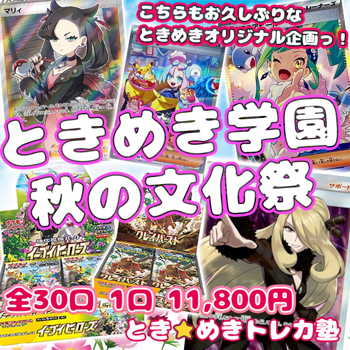 ときめき学園 秋の文化祭 ポケモンカード box イーブイヒーローズ 