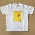 オールドTシャツ企画　スクエアプリントT　オレンジ太陽no1　SSサイズ