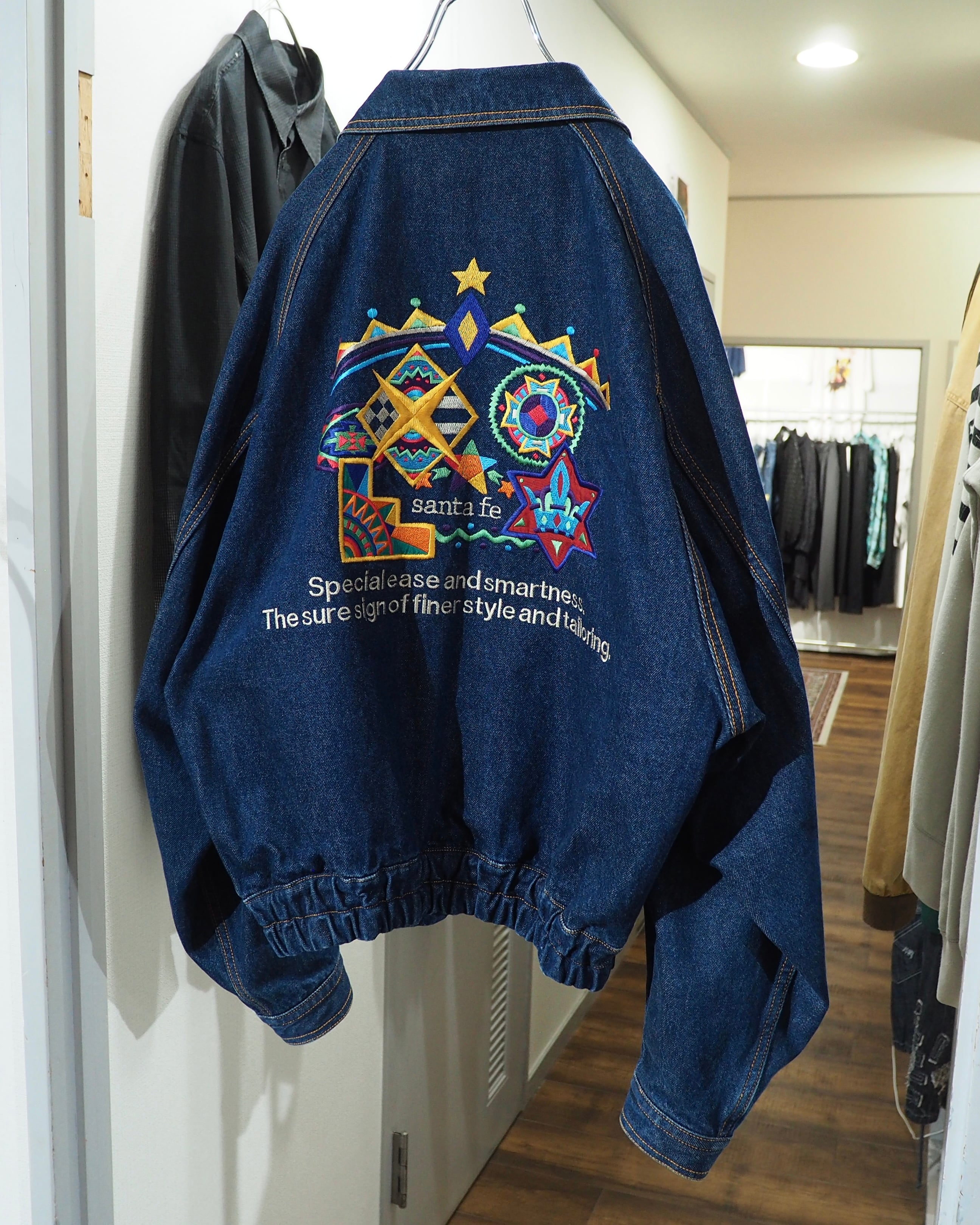 1980 ‐ 90s " Special ‐ Santa fe " Pop Art Embroidery Vintage Denim Jacket