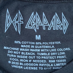 【DEF LEPPARD】バンドTシャツ ロゴ オフィシャル デフレパード ロックt バンt M 黒t us古着