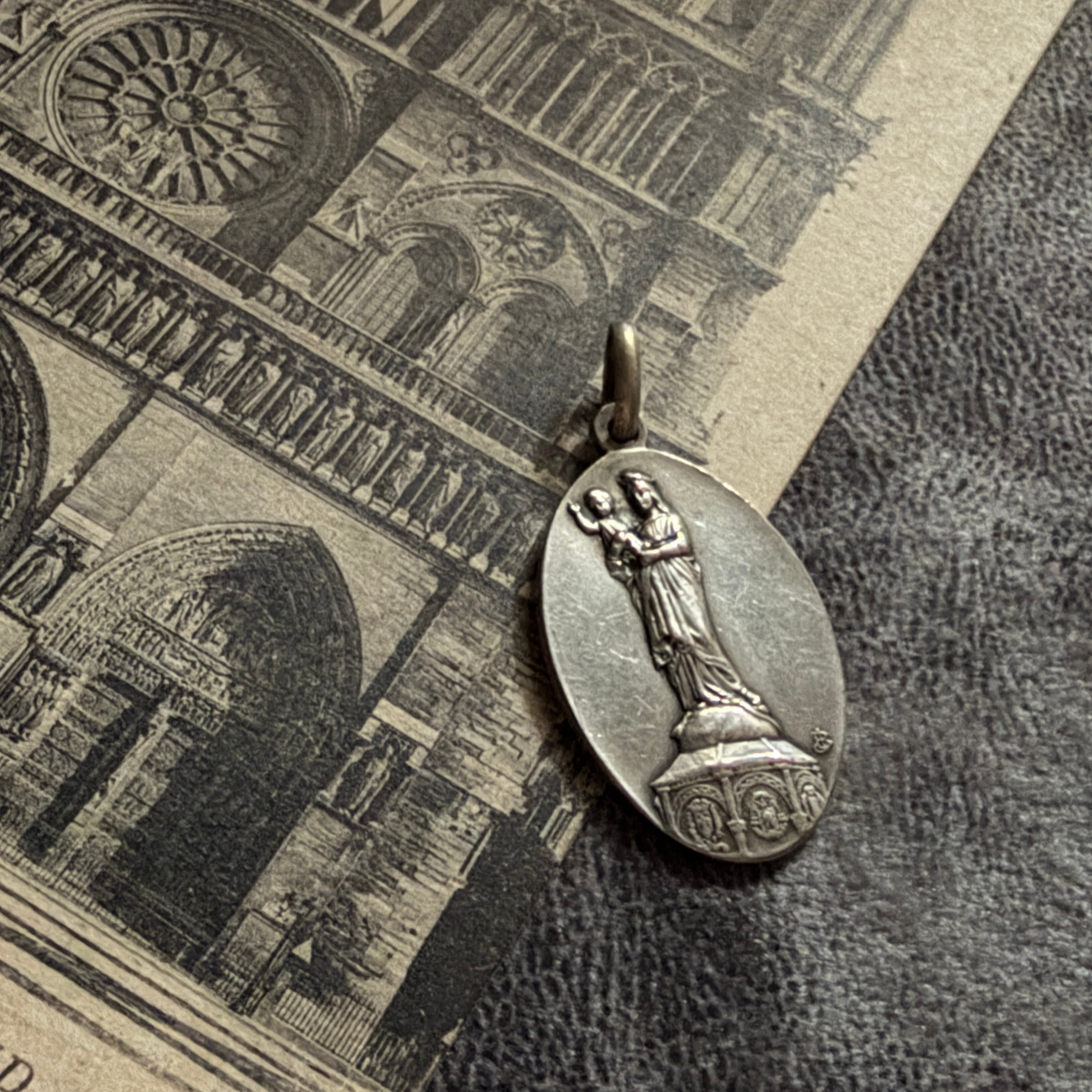 聖母マリア | Antique medaille Mary
