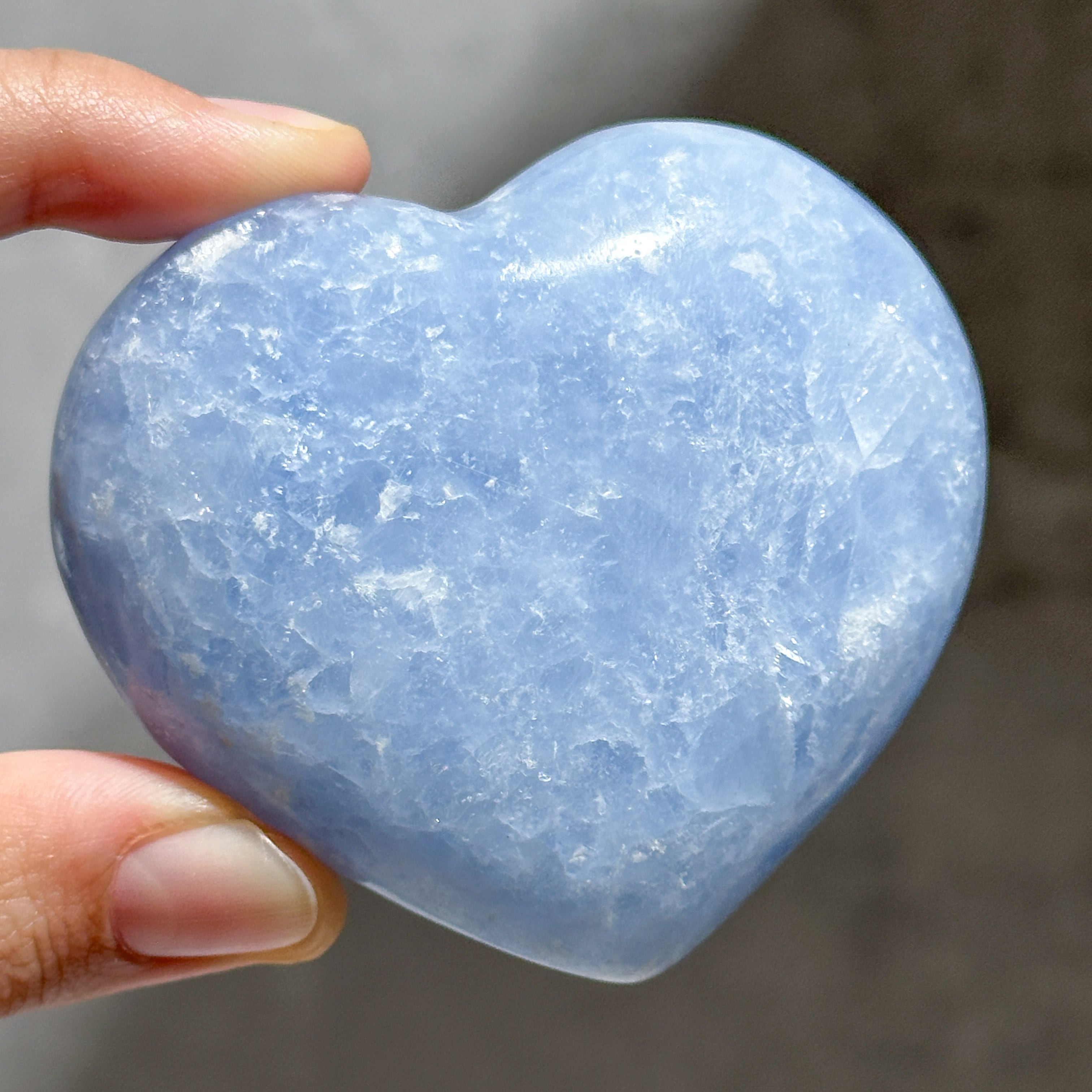 セレスタイト ハート14◇ Celestite ◇ 天然石・鉱物・パワーストーン