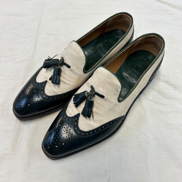 CARMINA CORDOVAN COMBI TASSEL LOAFER《7 1/2》