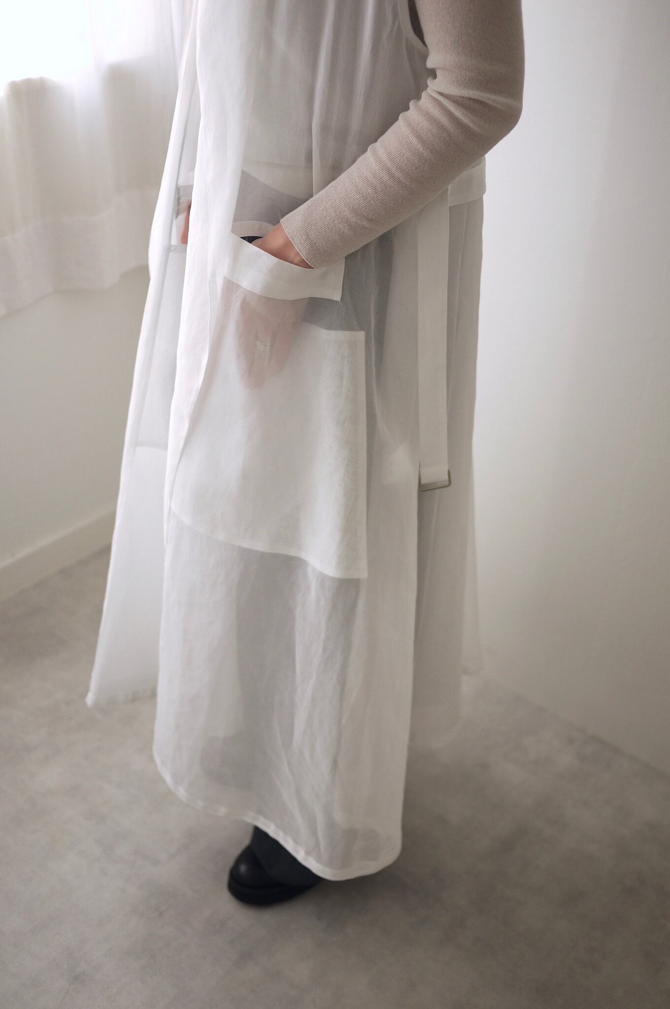 TENNE HANDCRAFTED MODERN オーガンジーベスト