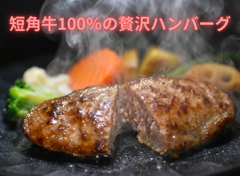 【山形村短角牛100%使用の贅沢】山形村短角牛のハンバーグ120g