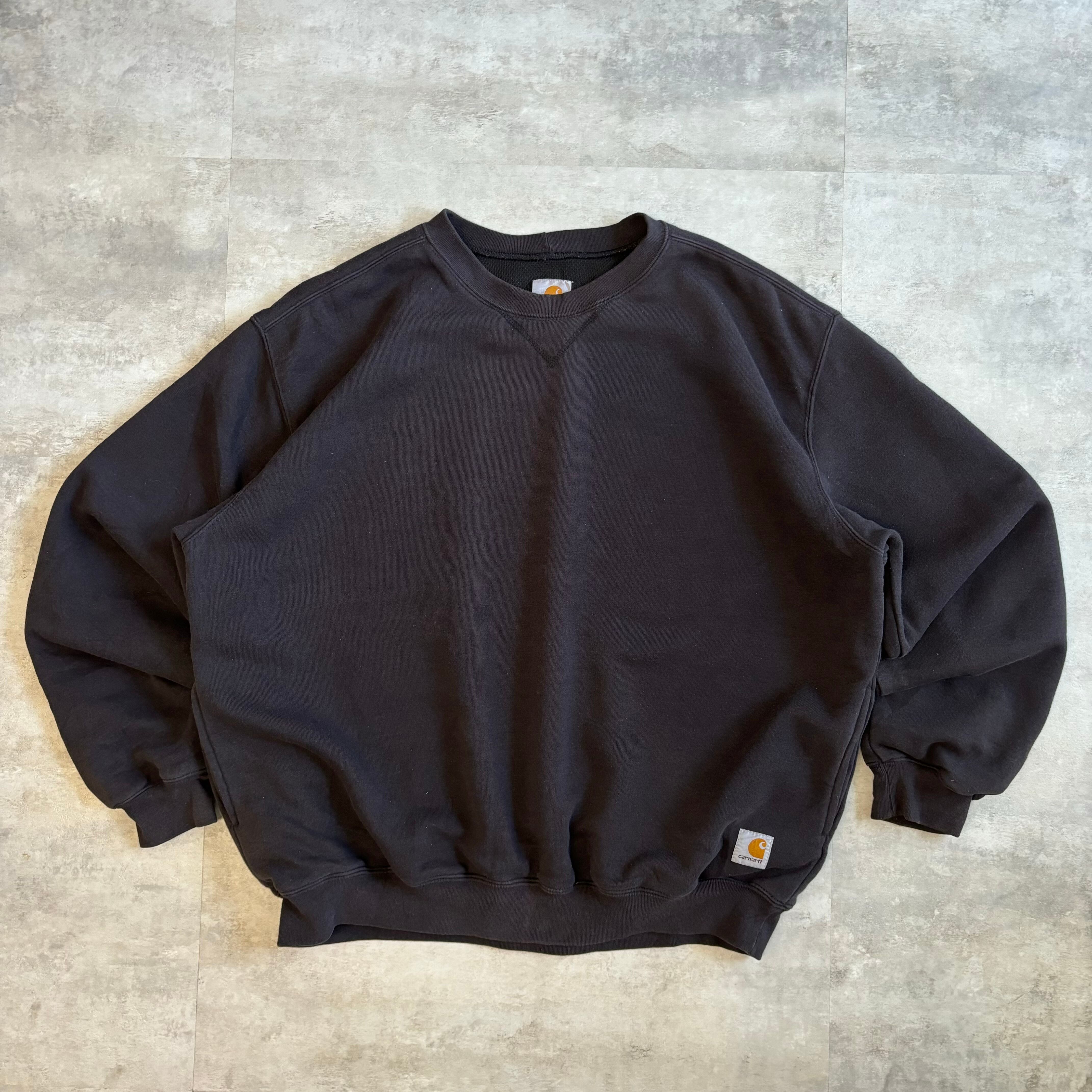 carhartt 裏地 スウェット ブラック 厚手 L no.1743