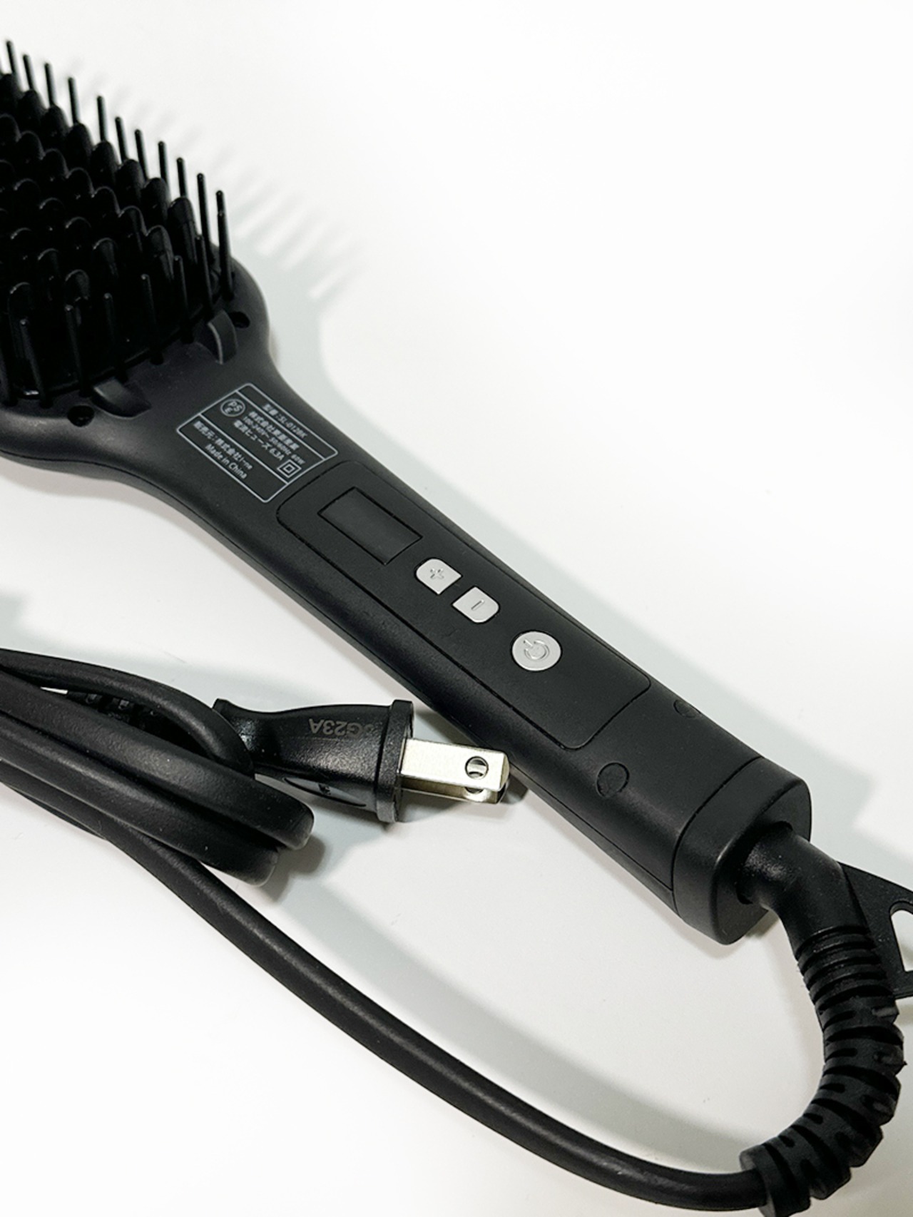 サロニア SALONIA ストレートヒートブラシ ワイドタイプ SL-012BK 動作確認済 100〜210度 マイナスイオン