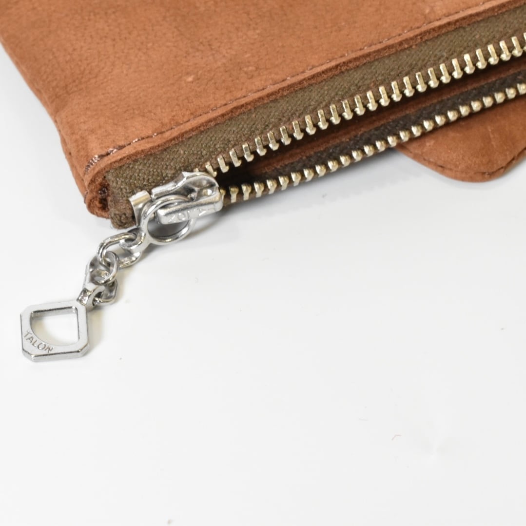 革製品】 Kudu Leather ショルダーポーチ BW クードゥーレザー ダブル