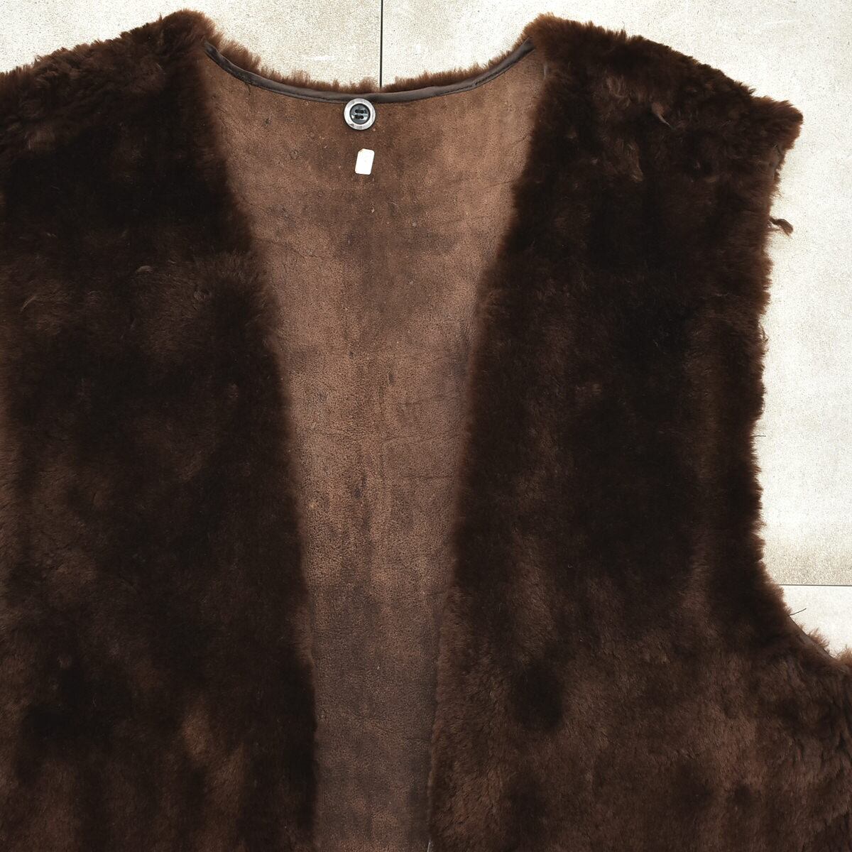 sheepskin / mouton boa liner vest