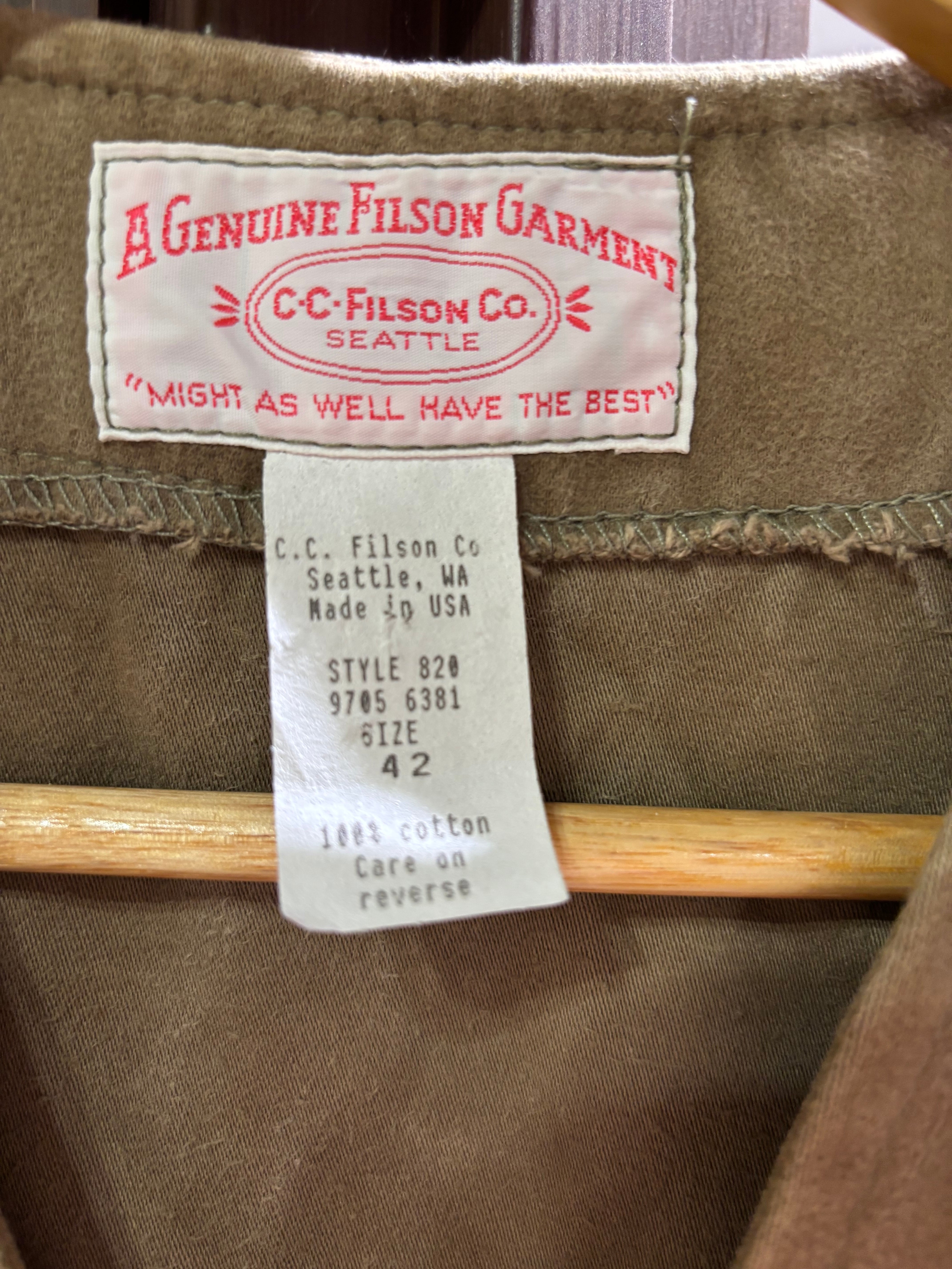 OLD FILSON MOLESKIN VEST | STRAYSHEEP ONLINE