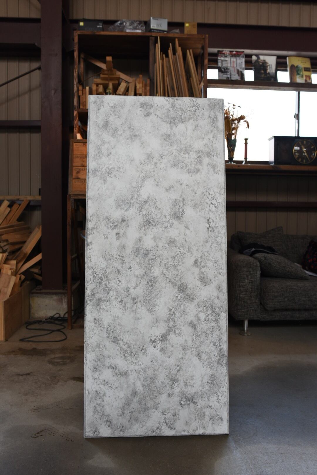 天板販売 ホワイト&グレー 120cm*50cm こたつ 撮影 フォトボード