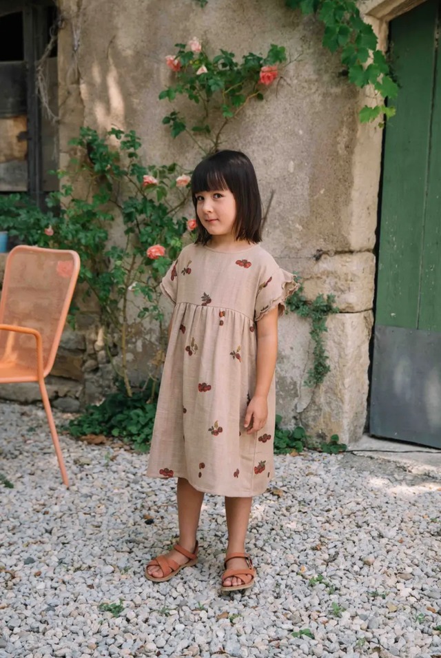 【即納】Studio Boheme Paris DRESS COUSINE  /NOUGAT TOMATO ♡