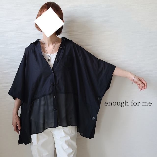 【enough for me】切替オーバーシャツ(24050)