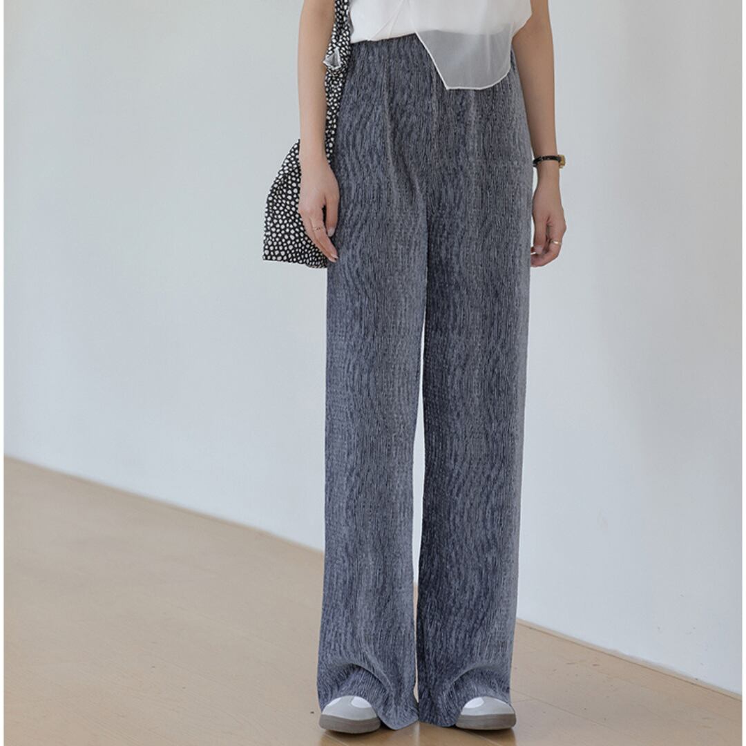 draped slim casual pants