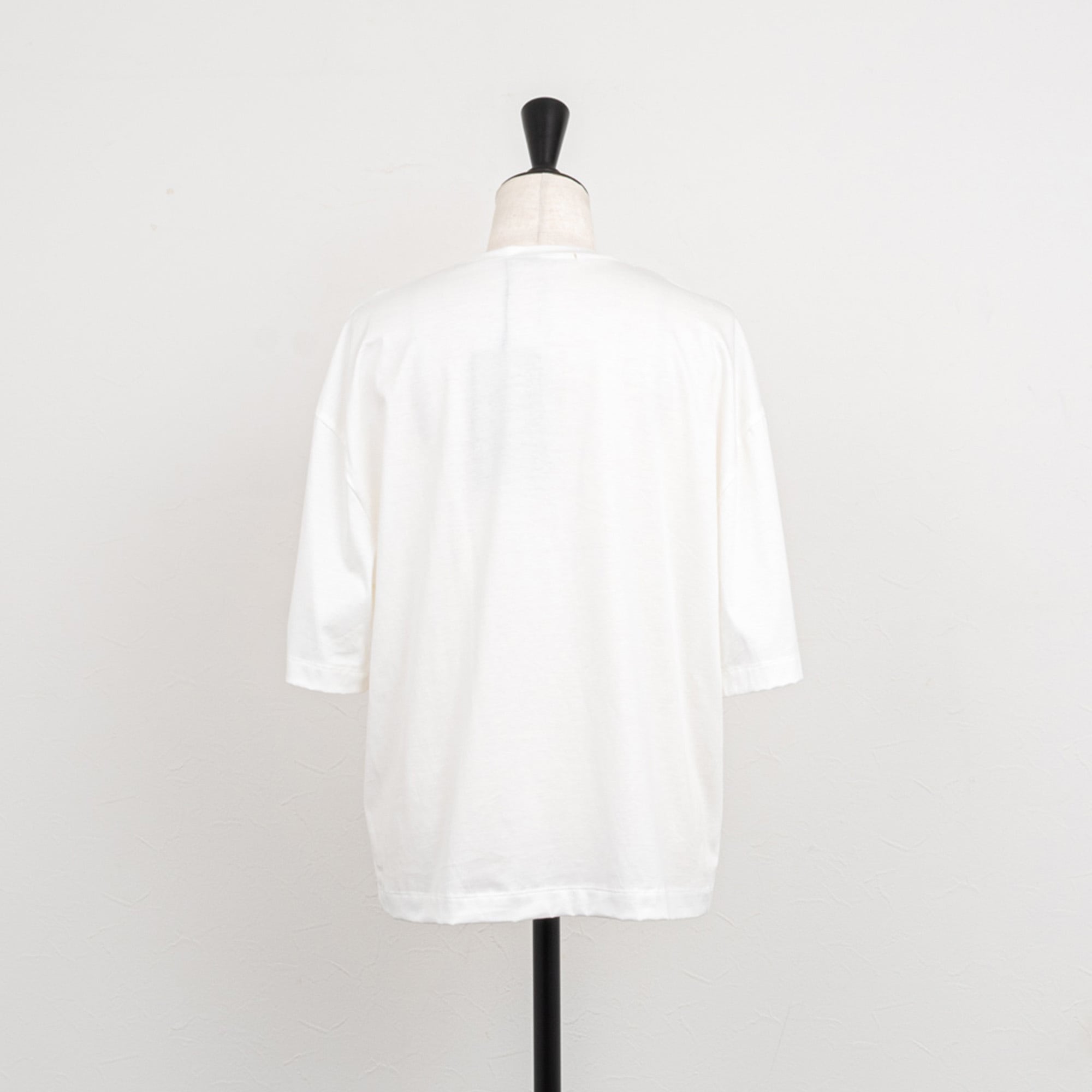 Maglia Plus／マリアプラス】シルクライクコットンロゴTシャツ