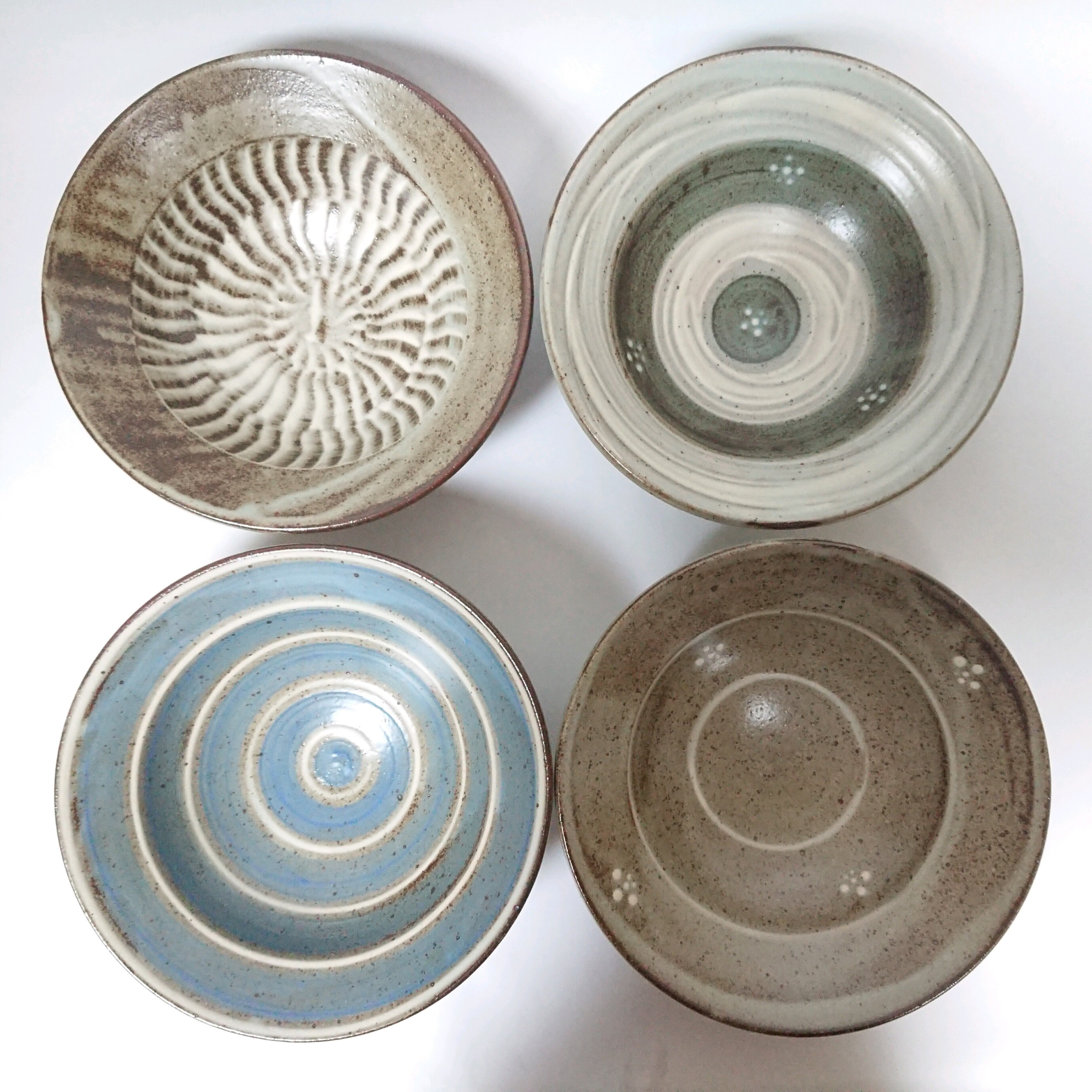 「神谷正一」作　益子焼・八角形 陶器製皿鉢　作陶展で購入　未使用品 益子焼 神谷正一作 刷毛目梅文鉢 未使用品 | coshiki
