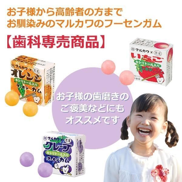 マルカワ キシリトール入り マーブルガム 4粒入り X 24個 駄菓子 だ液