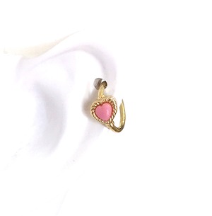 VINTAGE HEART CHARMのsnap RING body jewelry K18YG チャーム単体　#0003