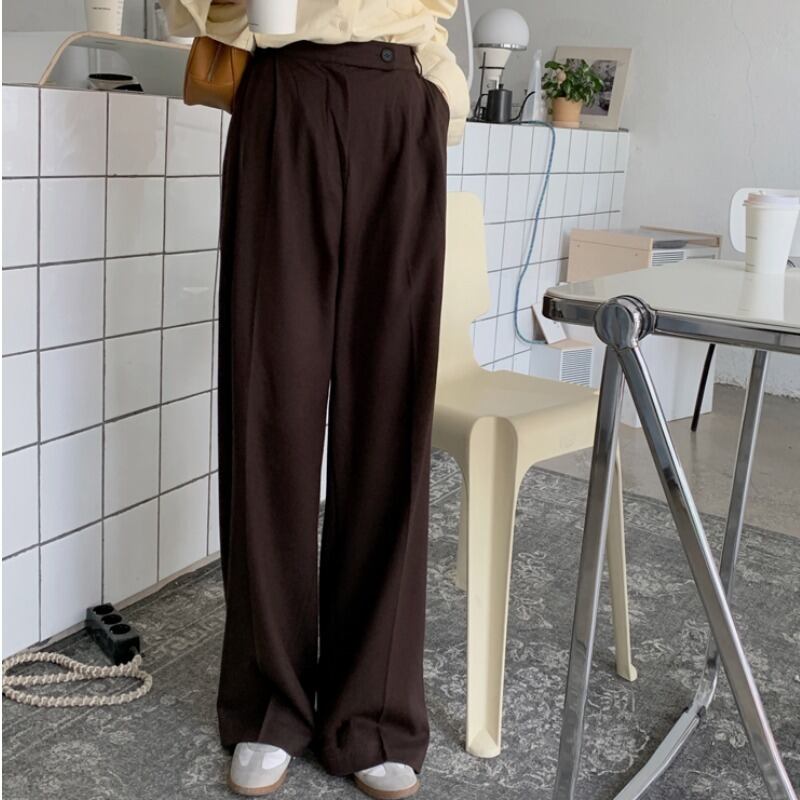 スタイルハイウェストロングカジュアルパンツ スプリング 春物 YY-ファッション89900104938