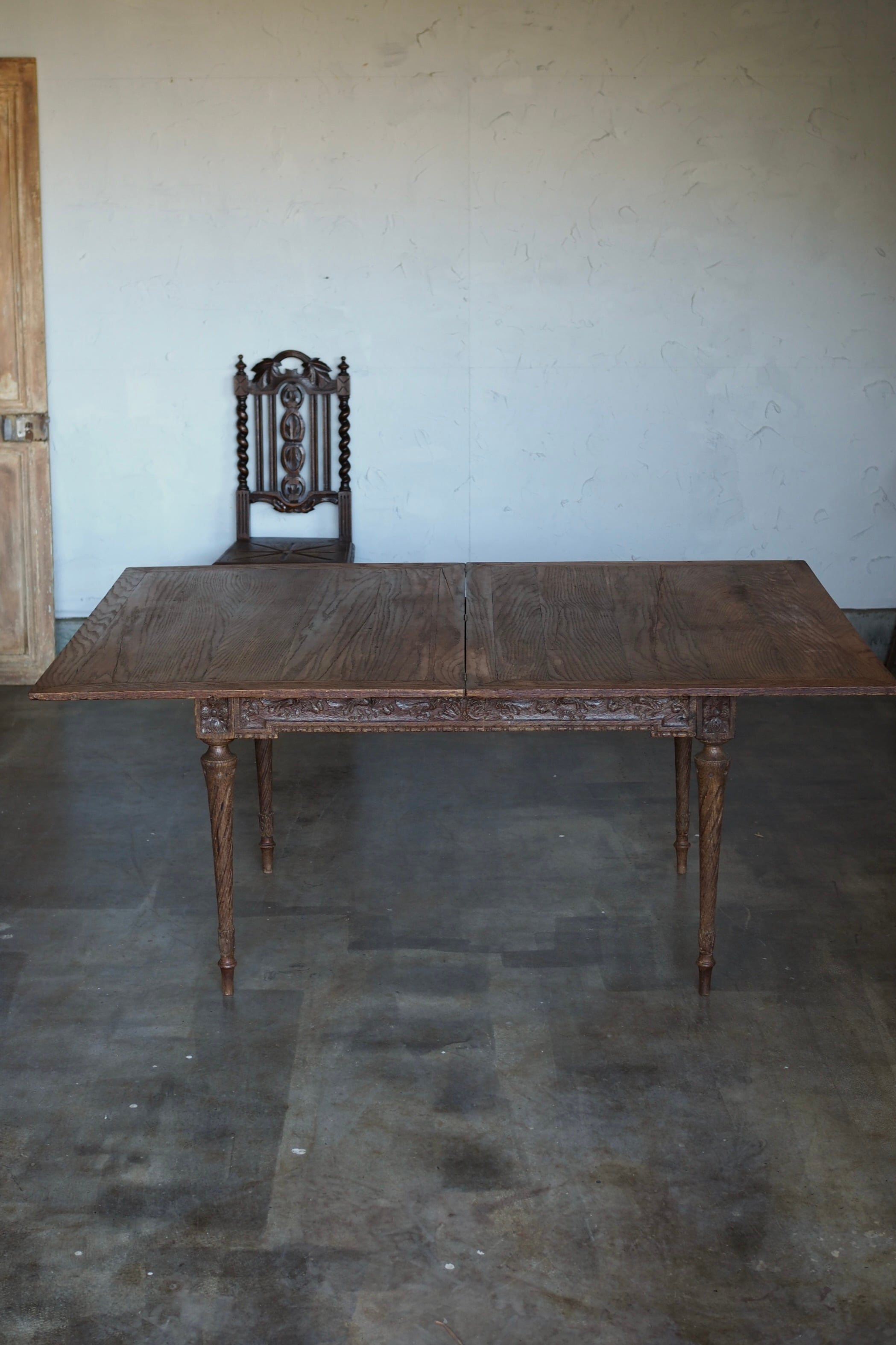 オーク 木彫テーブル-antique oak table | アンティーク.ヴィンテージ