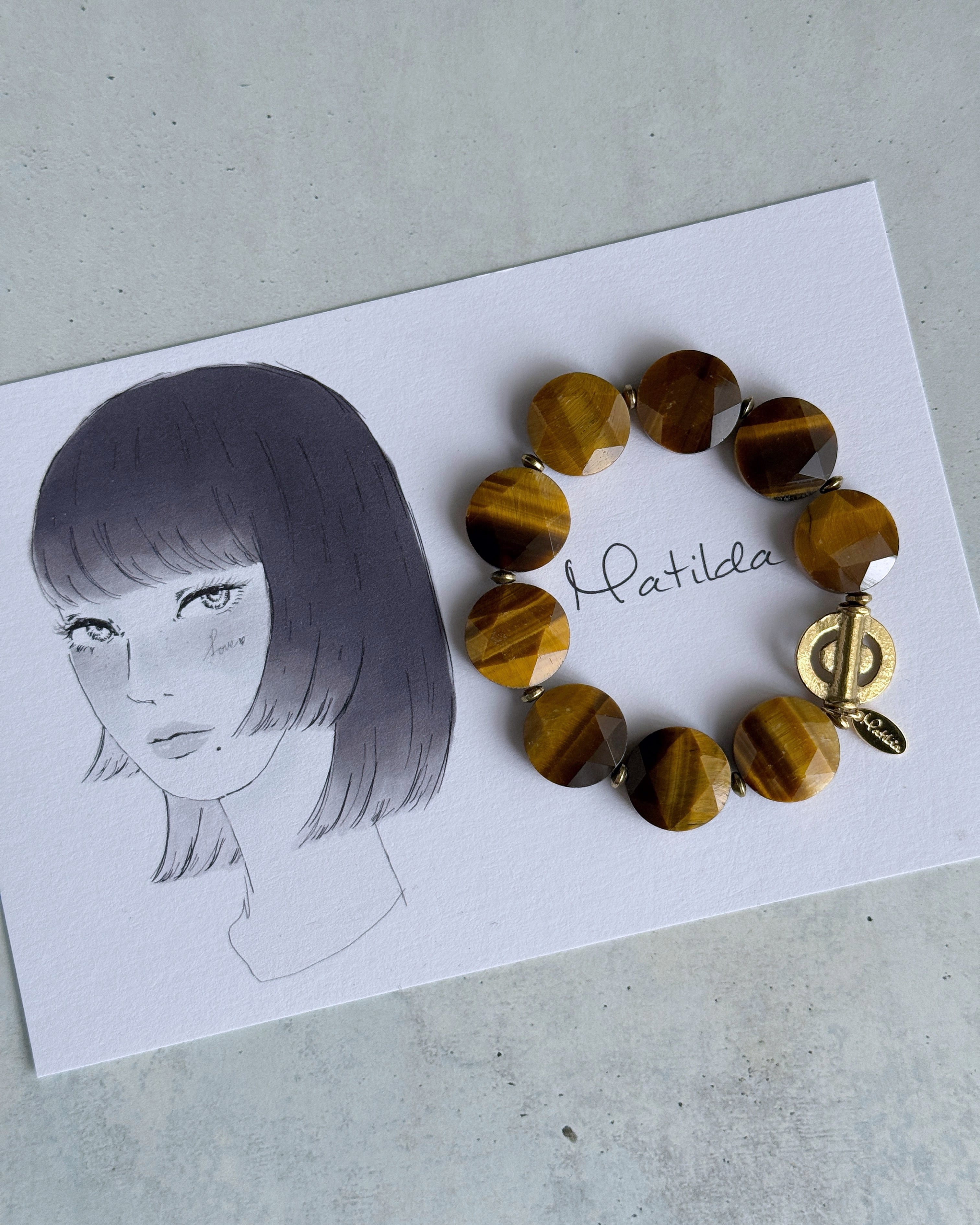 tumble bracelet(タイガーアイ)