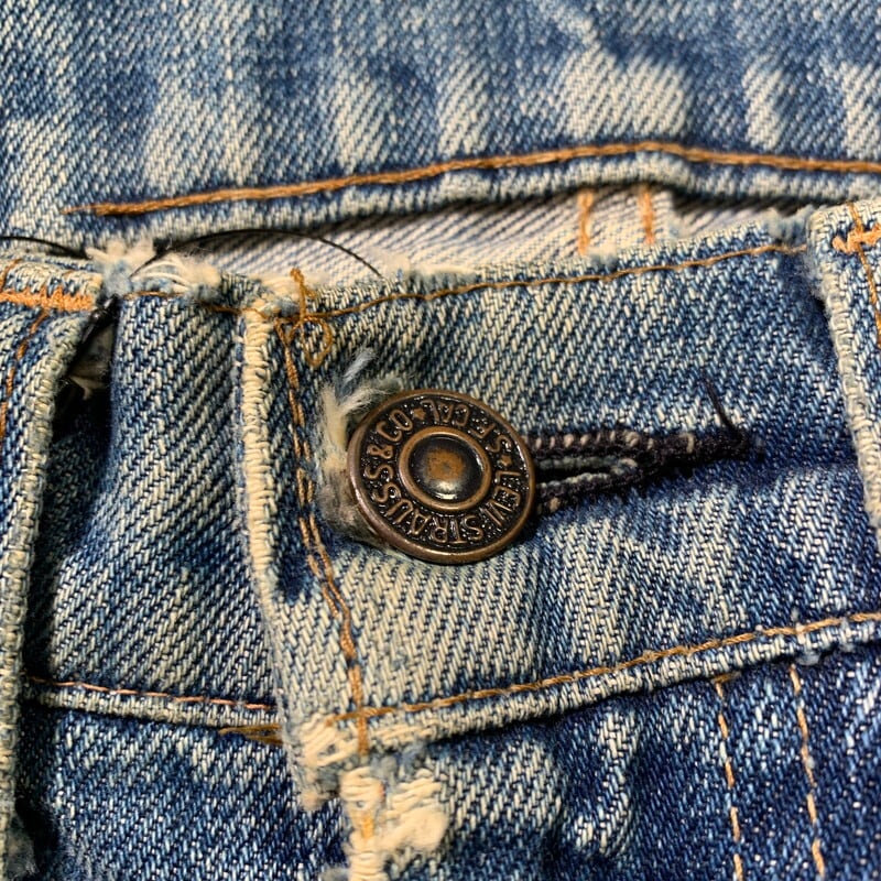 70's Levi's リーバイス 505-0217 66前期 デニム 刻印5 縦落ち バック