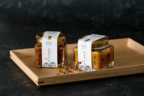 粒マスタード　プレミアムマスターネ。金箔・トリュフのセット(化粧箱入り)送料無料❗️　ギフト対応商品　ギフト対応