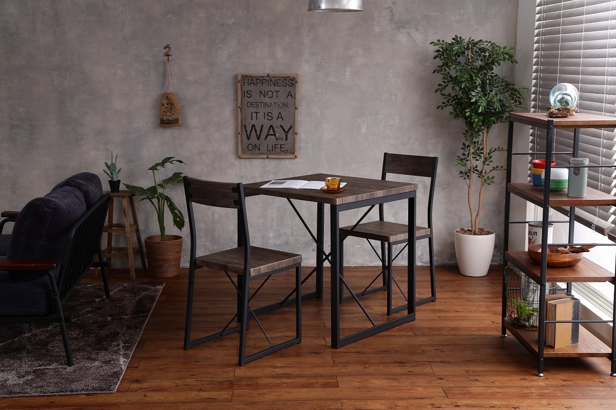 新品・送料無料】【3点セット】courage 幅70cmテーブル+チェア2脚