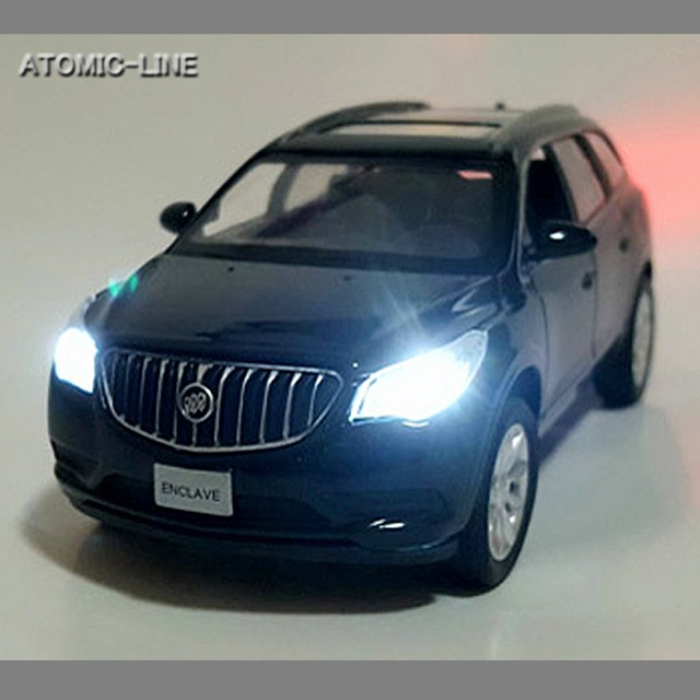 ビュイック エンクレイブ 1/32 ミニカー 全2色 ライト点灯 合金モデル 模型 ジオラマ