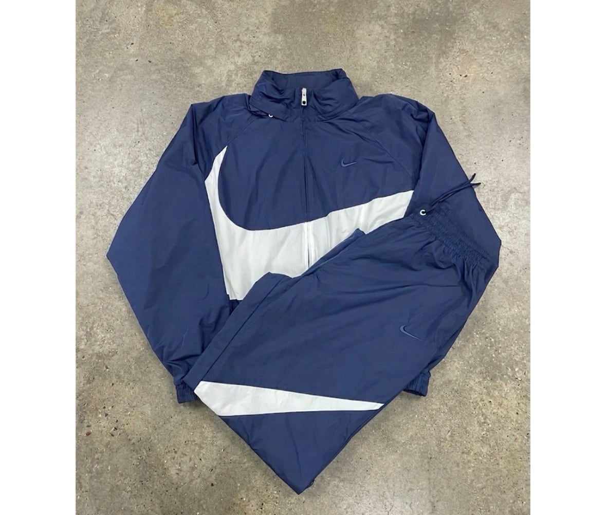セットアップ NIKE ビッグスウッシュ ウーブンジャケット M パンツ S