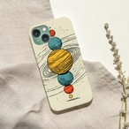受注生産 iPhoneケース 惑星軌道の生成り星図｜天体図 STAR072C