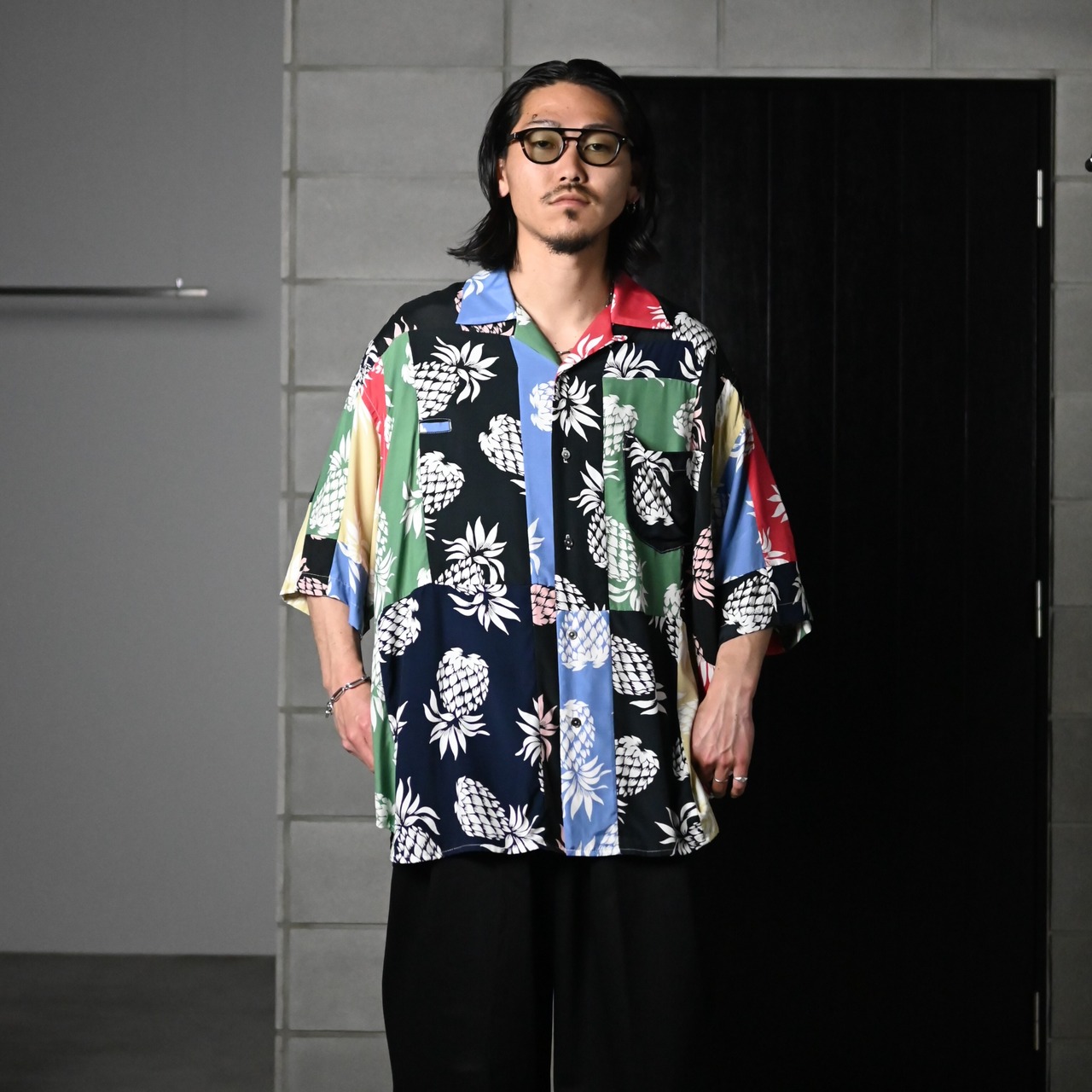 Leh / Patchwork Half Sleeve Shirts