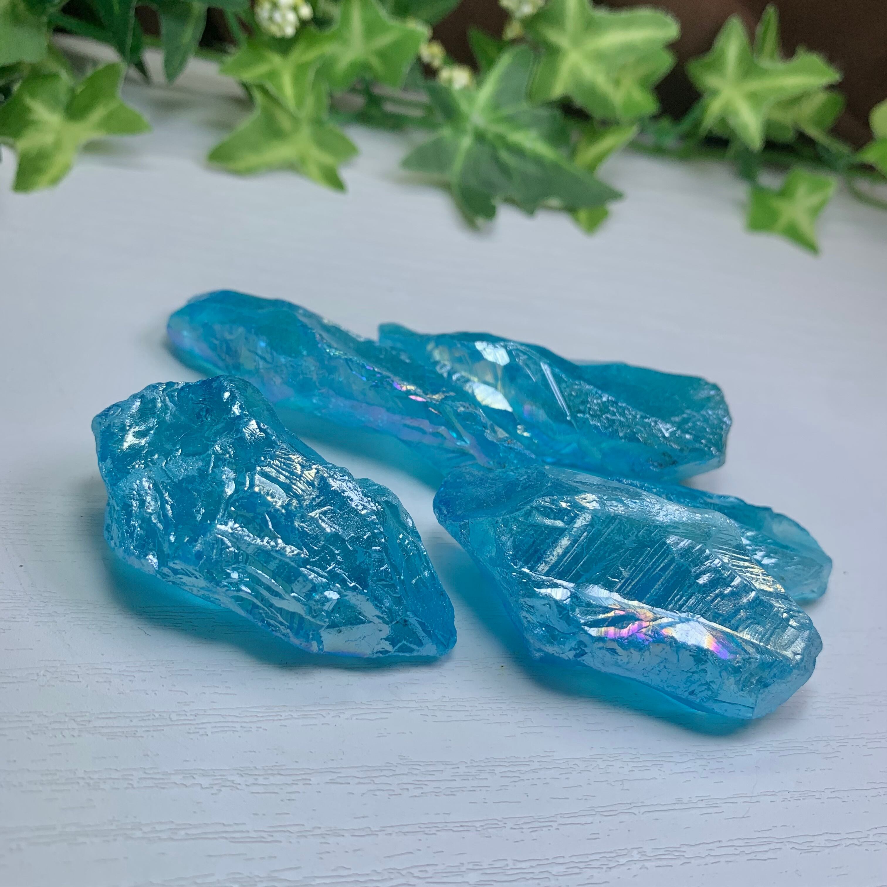 たっぷり500g☆アクアオーラクォーツ・ラフカット原石 たっぷり500g☆アクアオーラクォーツ・ラフカット原石