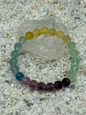 ロータス堀りフローライト 8mm 003