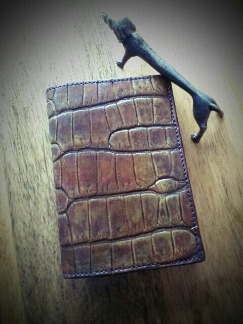 カキシブクロコ名刺入れ