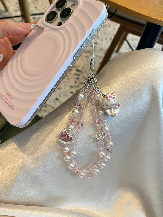 オリジナル手作りビーズストラップ PK4