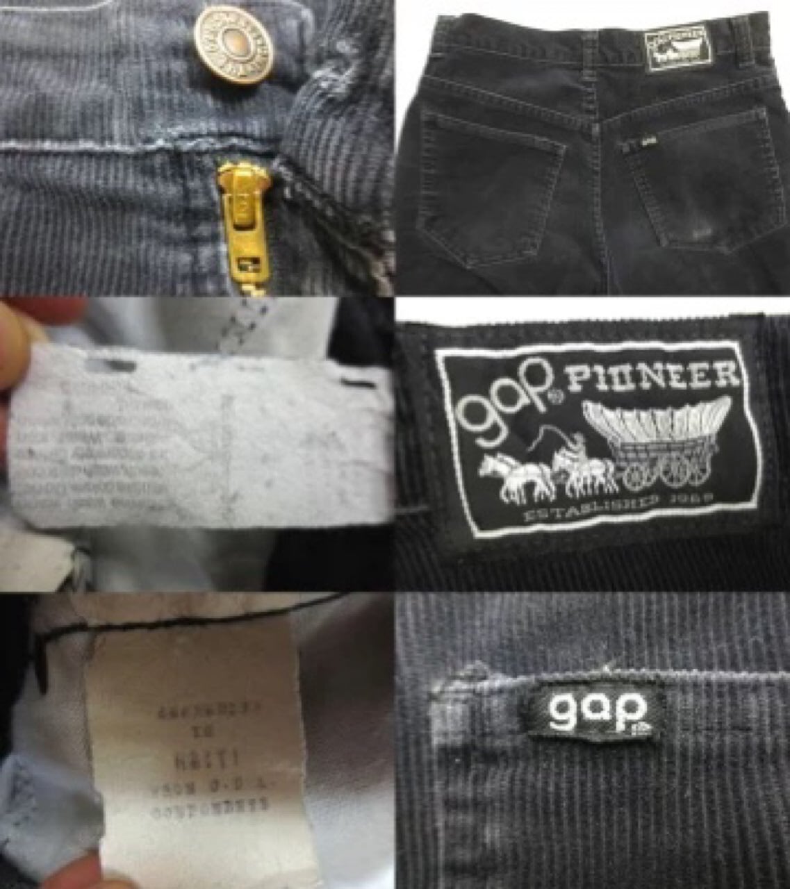 70's GAP ギャップ コーデュロイパンツ 濃紺 W28 TALON 70's GAP ギャップ コーデュロイパンツ W28相当 ダークネイビー/メンズ