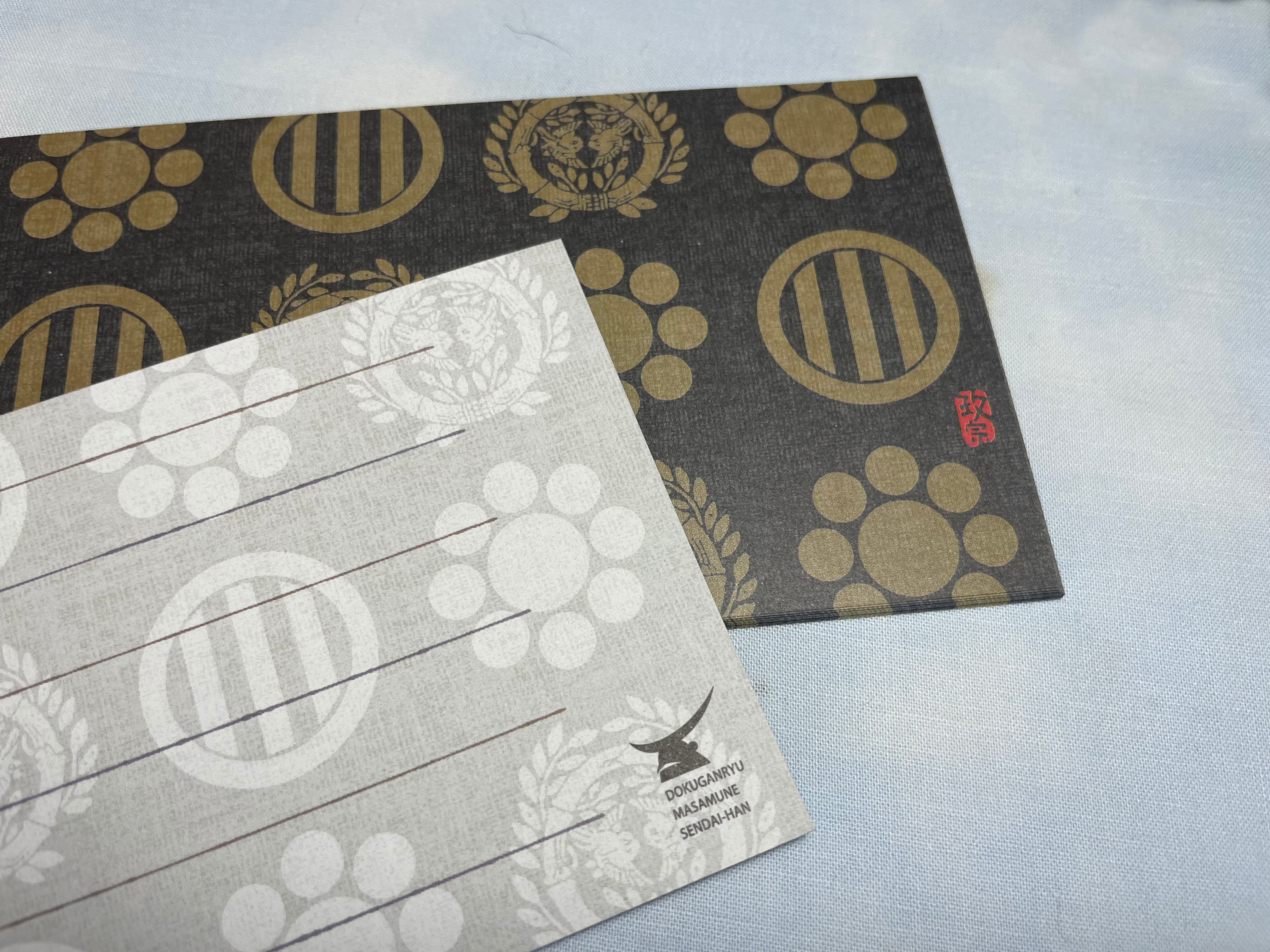 一筆箋 伊達家紋 | みちのく東北 伊達政宗グッズ販売