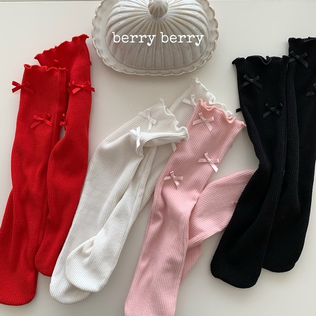berry berry［取寄］ribbon knee socks 26autumn