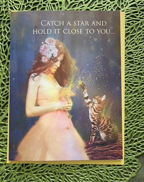 ◆ Catch a Star ◆Happy Birthday◆　Massage card/ greeting card  ◆　イギリスよりの画像