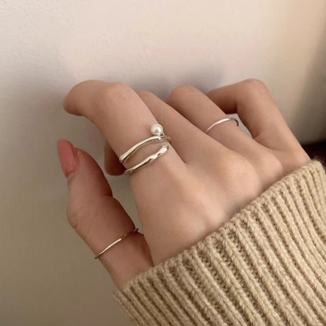one pearl wrap ring