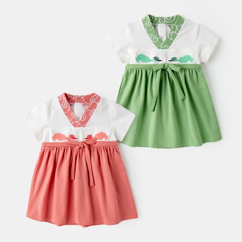 赤ちゃんは、ハンフの女性の赤ちゃんのスーパー妖精のスカート夏の中国風の薄いドレスのロングスカート2020新しい改良 Duduベイビー61372988971