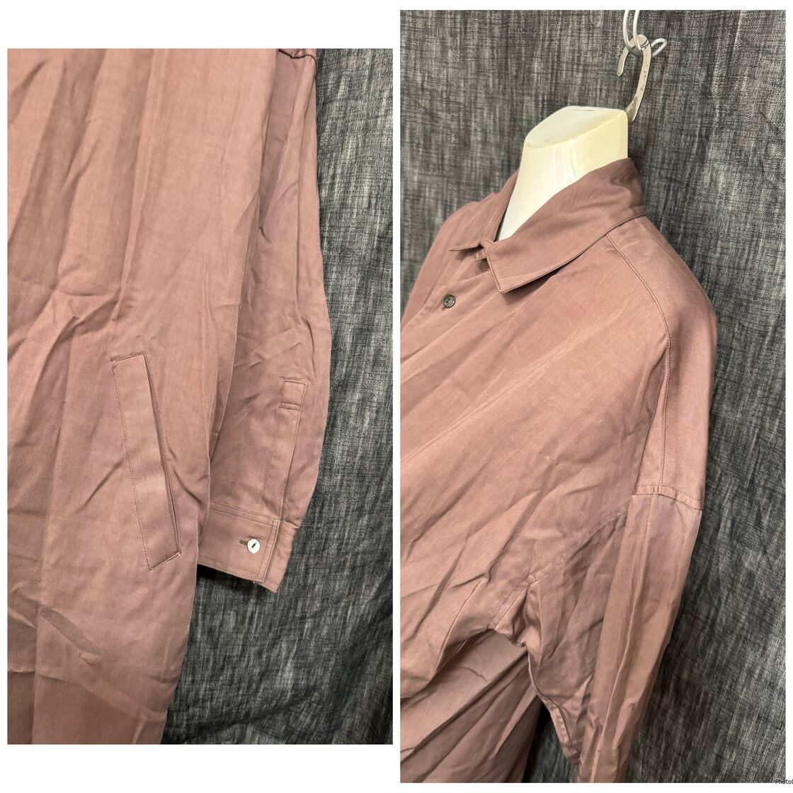 定価35200円 SHAREEF テンセル バックプリントロングシャツ 1 S | Pay ID 